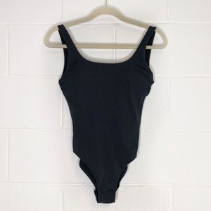 Athleta Black Cloudbreak Rib Scoop One Piece Swimsuit